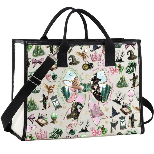 WCGXKO Musical Canvas Shopping Bag Musical Theater Fans Gift Theater