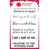 Woodware Clear Stamp Set-Spell Time, 3 x 4 in