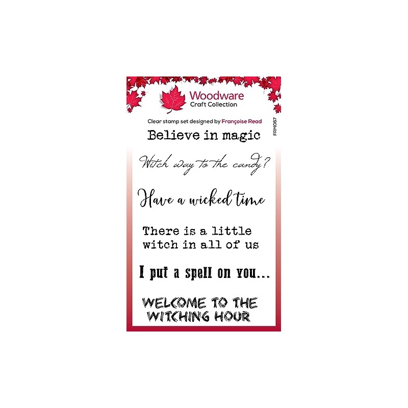 Woodware Clear Stamp Set-Spell Time, 3 x 4 in