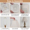 DRAWNCAT Rectangular Lamp Shade Set with 2 Lamp Harps –