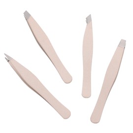 FOMIYES 4pcs Mini Eyebrow Tweezers Set Stainless Steel Eyebrow Clips for Easy Hair Removal Lightweight and Portable Beauty Tools for Salon and Home Use