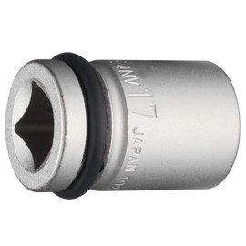 TONE HP4NV-17 Impact Socket 0.5 inch (12.7 mm) (1/2 mm), Double Side Width: 0.7 inches (17 mm)