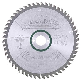 Metabo 628083000 Circular Saw-Blade HW/CT 216x30,60 FZ/TR, Green