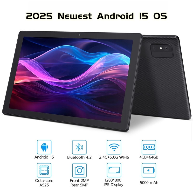 paitanry Android 15 Tablet - Tablets for Adults, 10.1 Inch