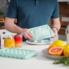 Relaxdays Ice Cube Tray, Round, Set of 3, Reusable, 2.5