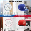 MSKEI Hat Hooks for Baseball Cap - Adhesive Hat Racks