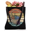 Retro Knitting Design Knitting Needles Wool Basket Tote Bag