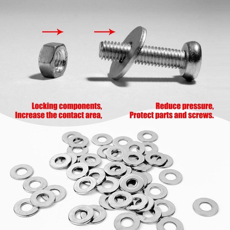 30 Pcs 5/16" Stainless Flat Washer, #8 Flat Waskers, M8