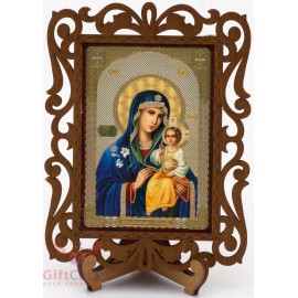 Virgin Mary Unfading Flower икона Неувядаемый Цвет Богоматерь Orthodox Icon Wood