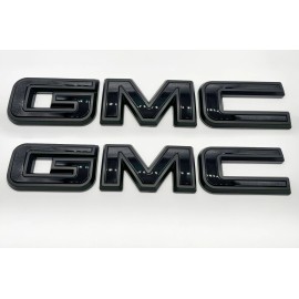 Auto Front & Rear GMC Gloss Black Matte Black OVERLAY Emblem Fit 2023+ GMC Canyon