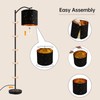 BoostArea Floor Lamp for Living Room,8W LED Arched Tall Modern