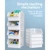 Skywin Stackable Storage Bins for Pantry - 8 Pack Stackable