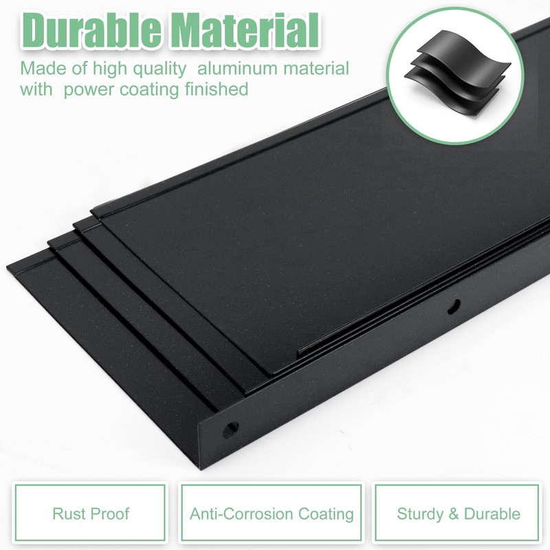 Memrita 8 Pcs Gutter Valley Splash Guards Roof Rain Diverter,