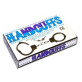SHATCHI Handcuffs with 2 Keys Police Cosplay Girls Hen Night Out Bridal Bachelorette Ball Party Games Fancy Dress Accessories Fun Gifts, Unisex Adult, Metal, One Size