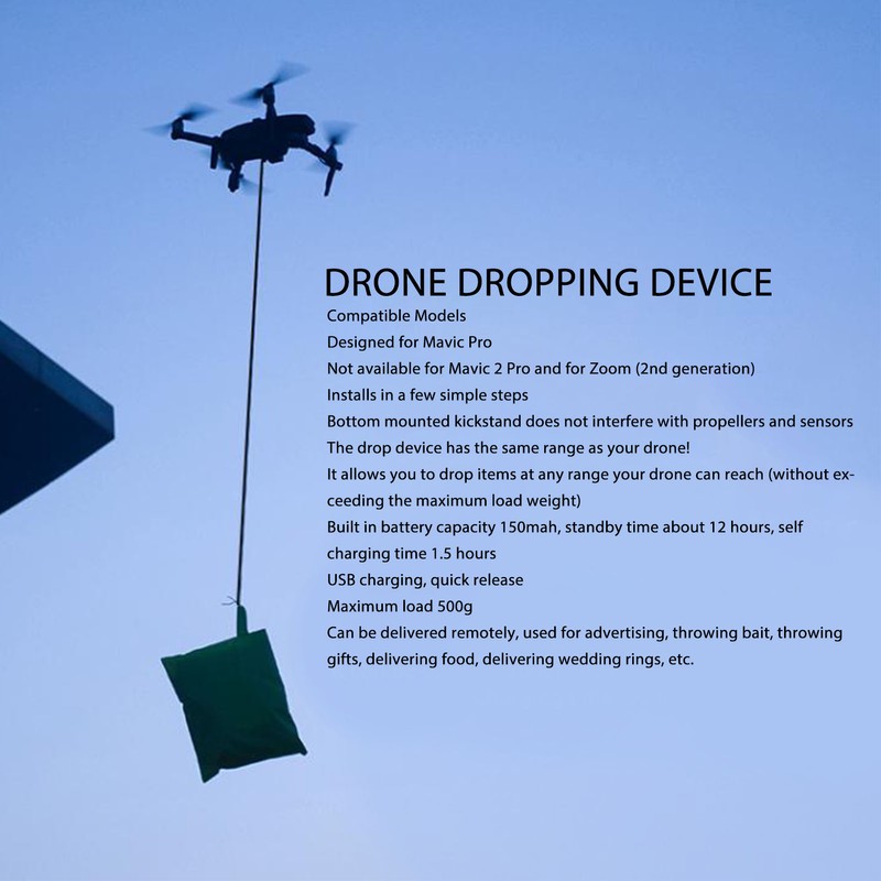 Drone Airdrop System Payload Airdrop Release Dropping Device for Mavic