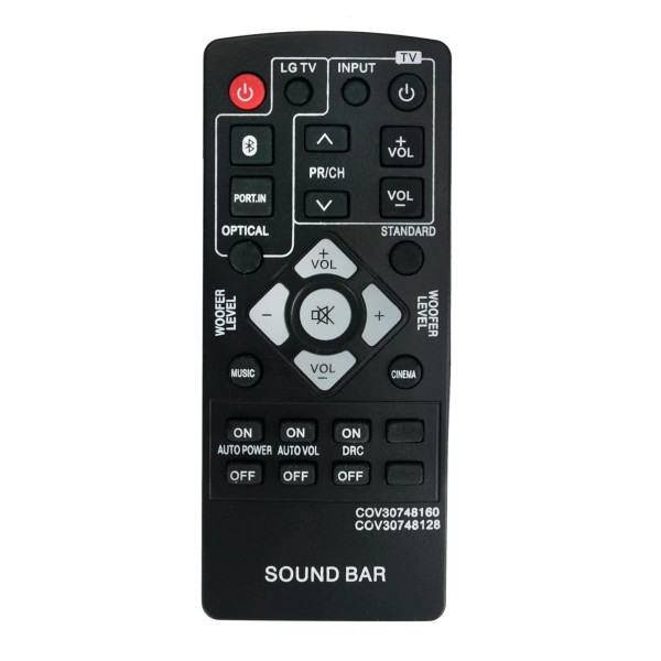 Unbranded COV30748160 COV30748128 Replace Remote for LG Soundbar NB2540 NB2540A