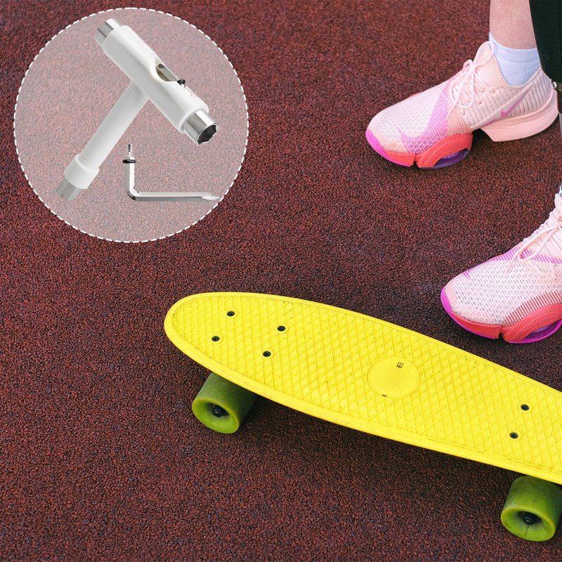 Vanyibro Skateboard Tool,Multi-functional T-Bone Roller Skate Tool for Complete Skateboard