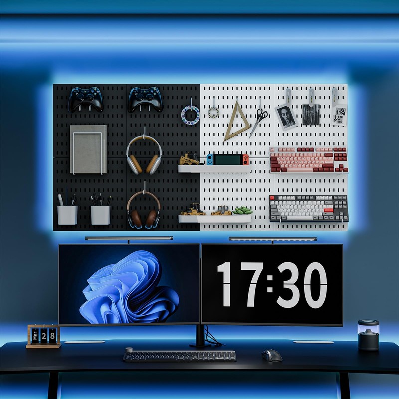 MULSAME Pegboard Combination Kit, 25.2" x 25.2" Wall Mounted Storage