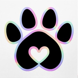 Holographic Decal Stickers of Dog Lovers Premium Waterproof Vinyl Decal Stickers for Laptop Phone Accessory Helmet Car Window Mug Tuber Cup Door Wall Decoration ANDVER3d2406aHO