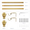 Curtain Rods for windows,1" Diameter Curtain Rod, 32-48" Standard Decorative