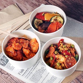 Vegware Compostable Soup Containers 12oz / 340ml Pack of 25