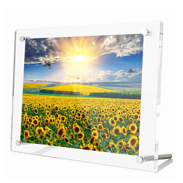 Acrylic Frame, Photo Frame, B5 Size, Wall Hanging, Horizontal and