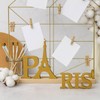 Blulu Paris Decor for Bedroom Wooden Eiffel Tower Table Decor