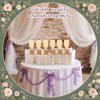 LECEHIVO 60 Sets Bamboo Spatula with Thank You Cards and