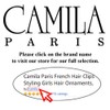 Camila Paris CP2008/2 French Hair Side Combs Handmade 2 Pack
