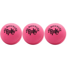 JA-RU Hi-Bounce Pinky Ball (3 Bouncy Balls) Bouncing Balls for Kids. Stress Ball, Massage Therapy. Sports Indoor & Outdoor Playground Toy, Bulk Party Favor, Stocking Stuffers 976-3p
