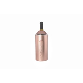 Vinglacé Wine Bottle Chiller- Portable Champagne Insulator- Stainless Steel Wine Cooler Sleeve - Keeps Wine Cold (Rose Gold)