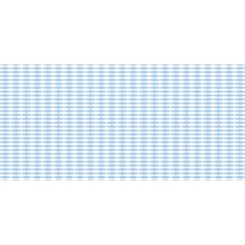 Ambesonne Eastern Pencil Pen Holder, Simplistic Pastel Monochrome Pattern with Traditional Motif, Printed Ceramic Pencil Pen Holder for Desk Office Accessory, Pale Azure Blue White