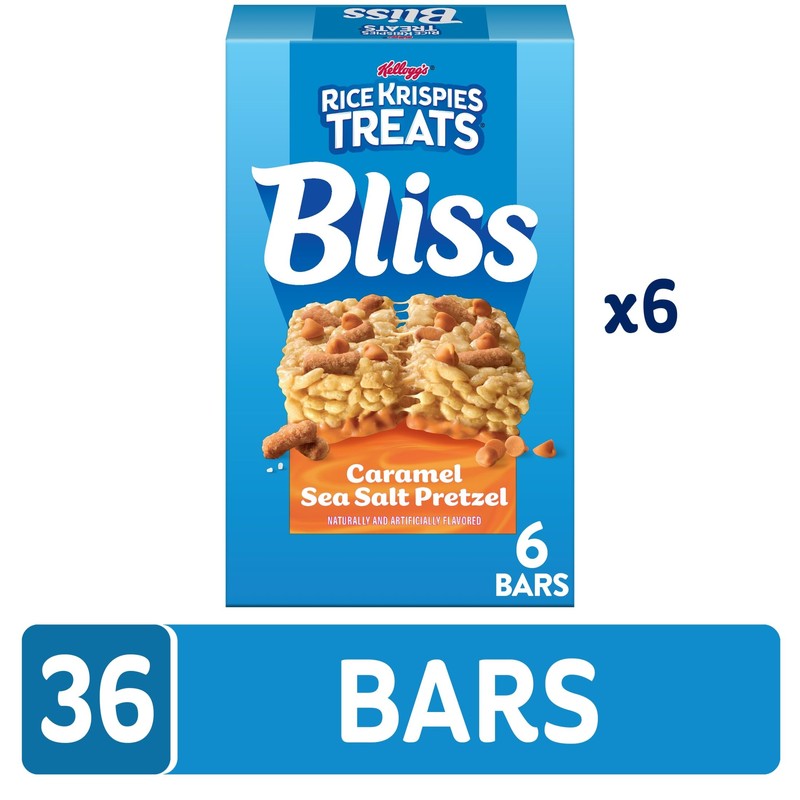 Rice Krispies Treats Bliss Crispy Marshmallow Squares, Snack Bars, Caramel