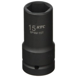 Kyoto Machine Tools (KTC) BP4M15TP 1/2 inch (12.7 mm) Impact Wrench Socket (Semi-Deep Thin) 0.6 inch (15 mm)