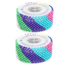 Garosa Alfileres con 960 Piezas Multicolor Costura Recta Acolchada Perla Cabeza Pernos para Arte DIY Artesanía Decoración de Modista