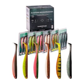 Zanderfang - Rubber Fish Set - Fishing Lure Pike Rubber Fish 15 cm Zander Fishing Rubber Bait Fishing Set Fishing Accessories