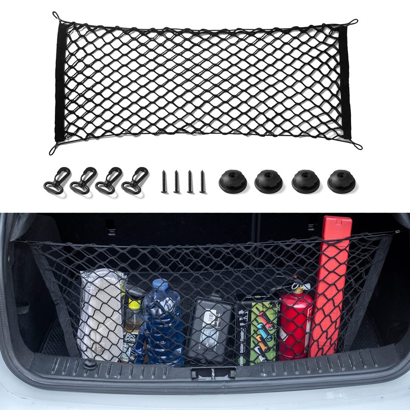 Amiss 2 Packs Cargo Net Stretchable, Car Exterior Accessories, Adjustable