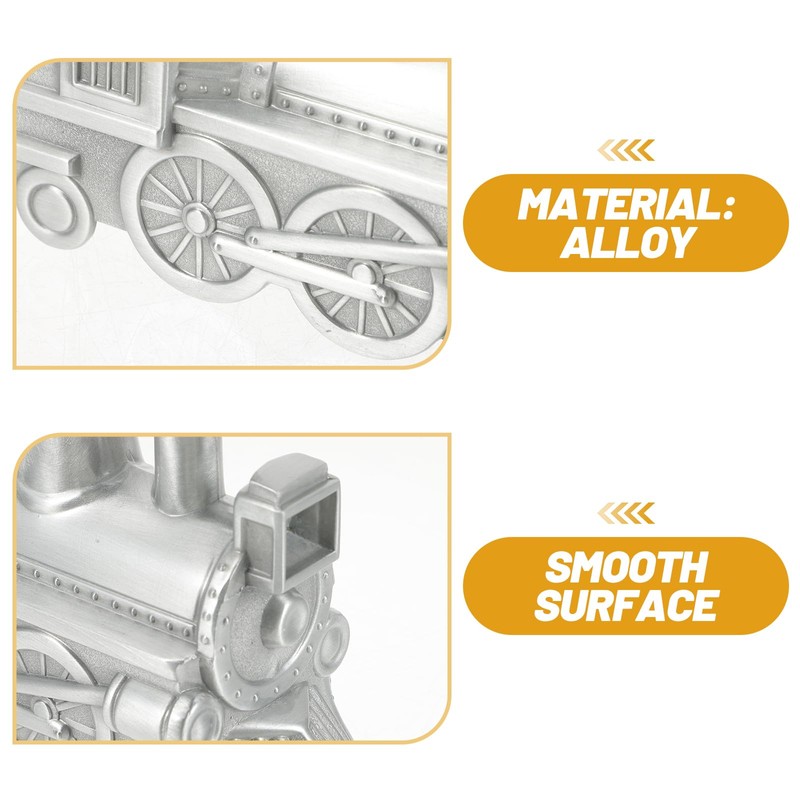 VORCOOL Steam Train Shaped Coin Bank Money Box Piggy Bank