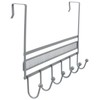 Deco Brothers Over The Door Hook Organizer with 6 Hooks,