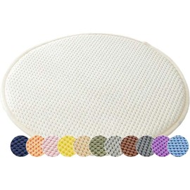 Round Stool Cushions 30/35/40cm Chair Pads for Dining Kitchen Chairs Seat Pads with Ties for High Stool Bistro Bar Seat(Color 3,Diameter 40cm)