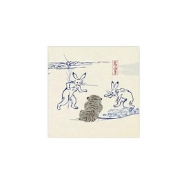 Choju-Giga x Torarin Tile Plate, Beige