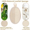 Ruzister 2 Beige Luffa-Badetücher，Luffa Schwamm，Loofah，Rückenschrubber