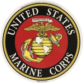 Support The US Marine Corp 5 Inch Vinyl Decal Sticker