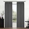 MRTREES Curtain Children's Room Curtains Grey Blackout Curtains with Ruffle