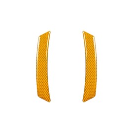 GAOLAOSY Car Wheel Eyebrow Reflective Stickers, Automotive Exterior Accessories Door Reflector Guard Strip, Night Safety Warning Sticker for Car Wheel Well Arch & Side Bumper Fenders (Yellow/2PCS)