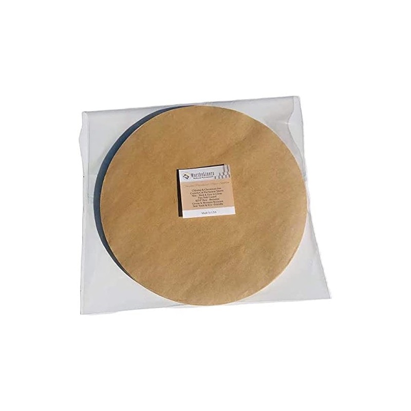 15 Inch Natural Parchment Paper Unbleached Baking Round Circles 200