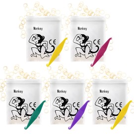 Orthodontic Elastic Rubber Bands 500 Pcs (3.5 Oz, 3/8"), Rubber Traction Band Teeth Straightener with 5 Pcs Elastic Placers, Used for Crooked Teeth, Tooth Gaps, Hairbands, Braids and Dreadlocks