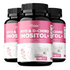 Myo-Inositol & D-Chiro Inositol Supplement, Supports Hormone Balance & Healthy Cycles for Women