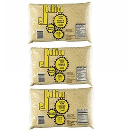 Farinha de Mandioca Brasileira Branca Julia 1Kg | Pack of 3x1Kg | Brazilian White Cassava Flour | Brazil in Texas Bundle