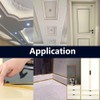 Silver 10mm*6m, Decorative Caulk Strip, Mold Resistant Self-Stick Ceramic Tile